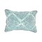 Laddha Home Designs 20" Green and Gray Floral Lumbar Throw Pillow